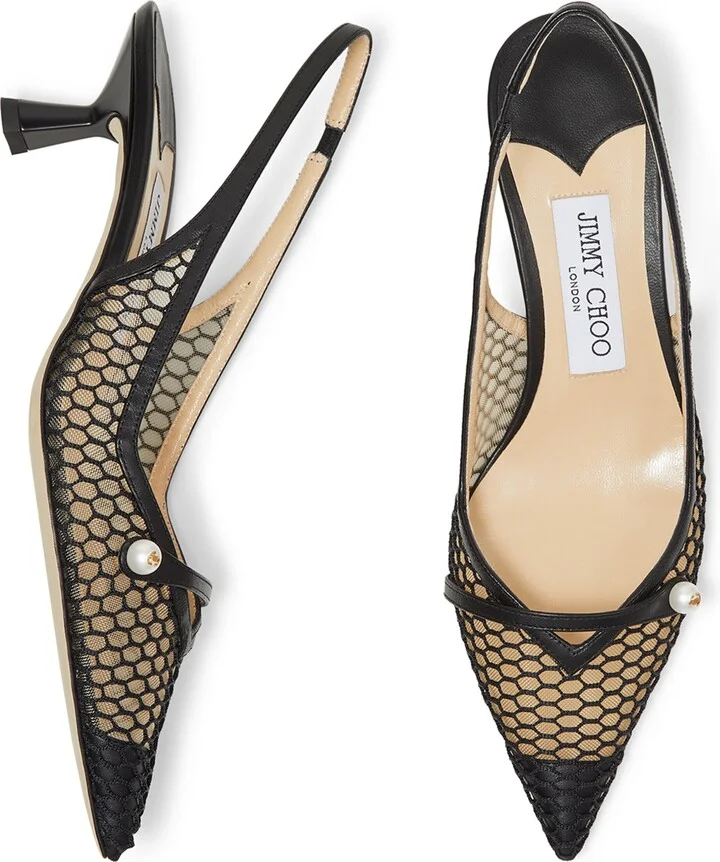 Jimmy Choo Amita 45 Slingback Pumps - Image 4
