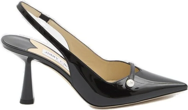 Jimmy Choo Amita 85 Pointed Toe Slingback Pumps