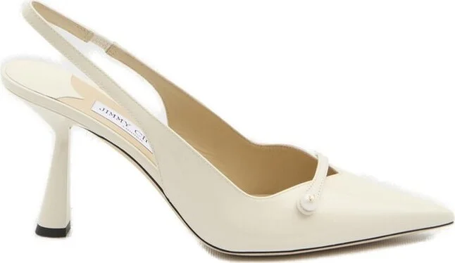 Jimmy Choo Amita 85 Pointed Toe Slingback Pumps