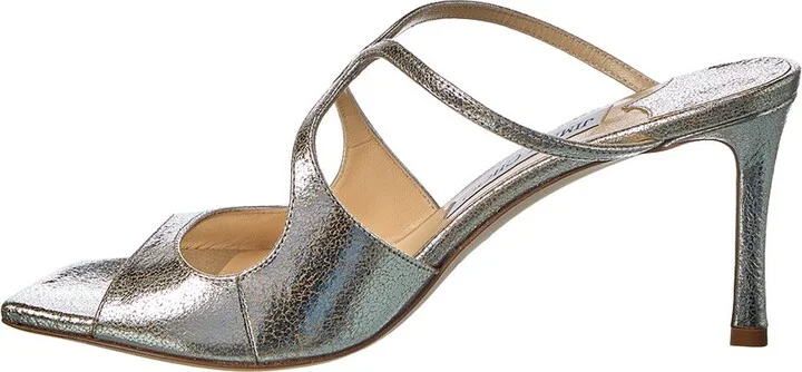 Jimmy Choo Anise 75 Glitter Leather Sandal - Image 2