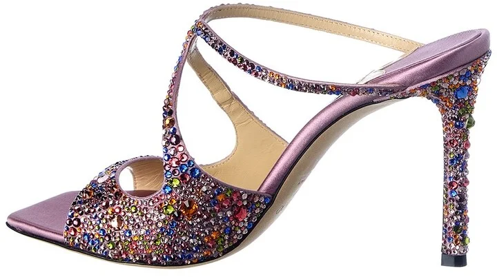 Jimmy Choo Anise 95 Glitter Sandal - Image 2