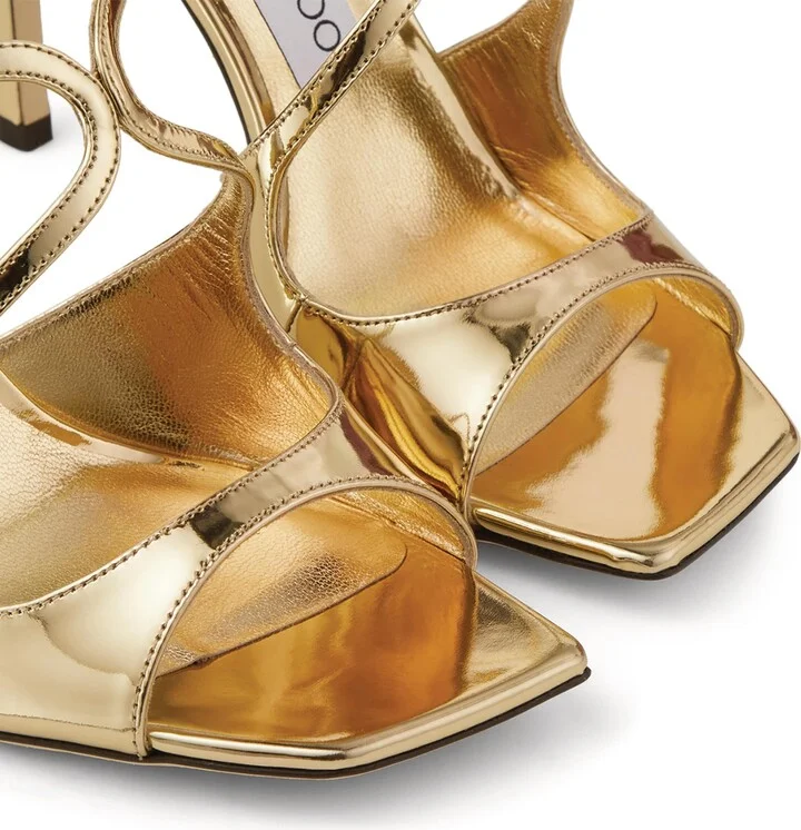 Jimmy Choo Anise 95 Leather Sandals - Image 3