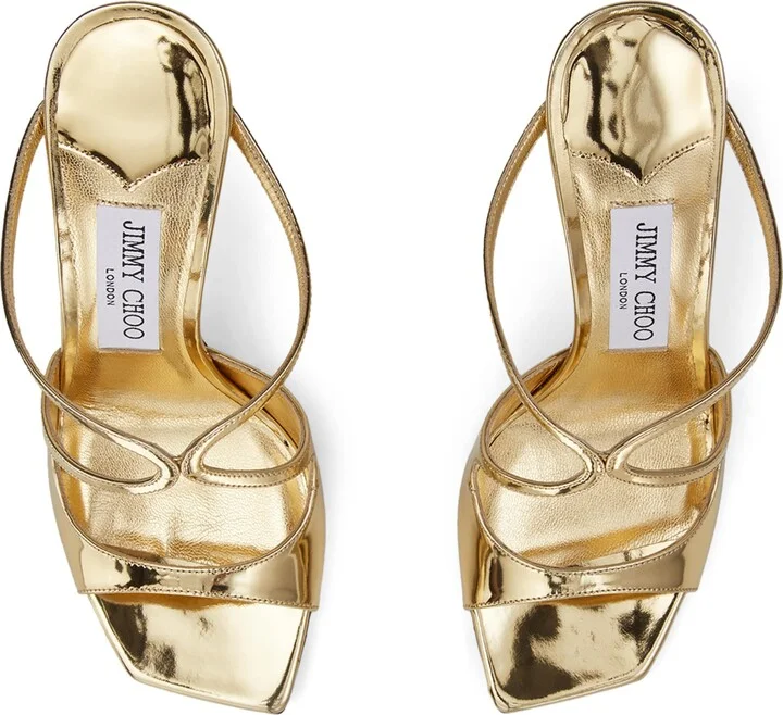 Jimmy Choo Anise 95 Leather Sandals - Image 4