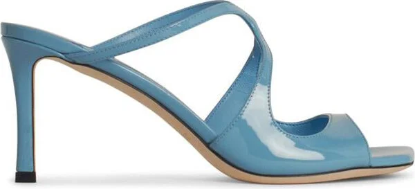 Jimmy Choo 'Ansie' Light Blue Leather Mules