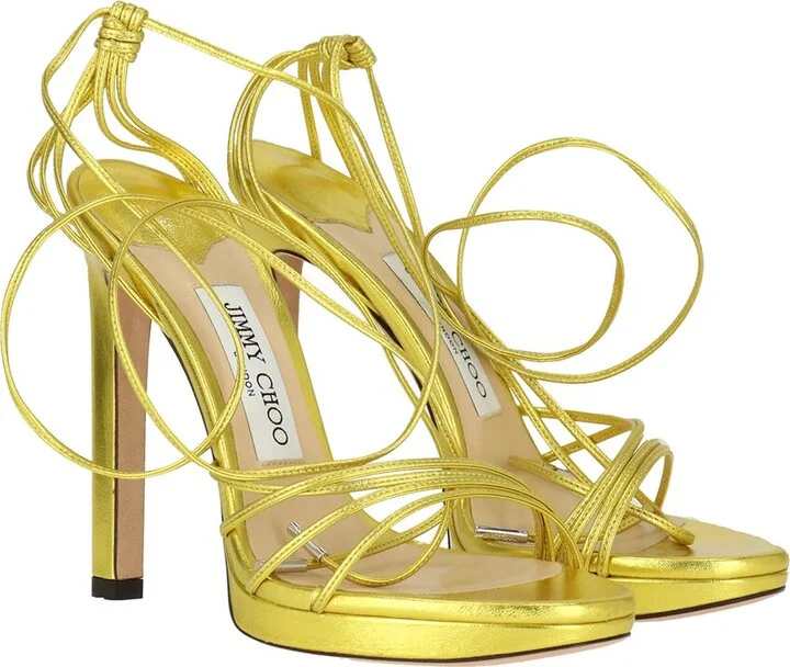 Jimmy Choo Antia PF 120 Leather Sandal