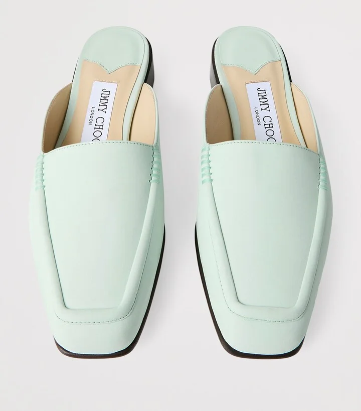 Jimmy Choo Archive Collection: Flat Nubuck Mules - Image 3