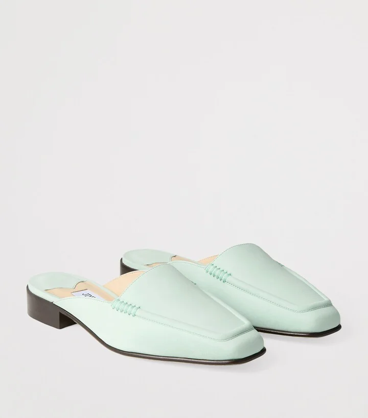 Jimmy Choo Archive Collection: Flat Nubuck Mules - Image 5