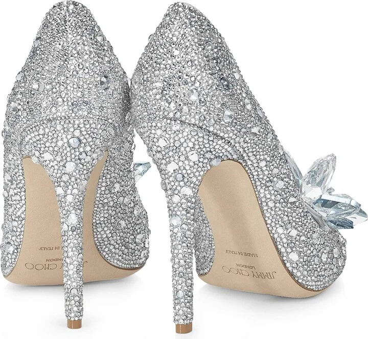 Jimmy Choo Ari 110 Embellished Pumps - Image 2