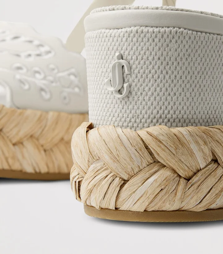 Jimmy Choo Arlee 60 Leather Wedge Sandals - Image 3
