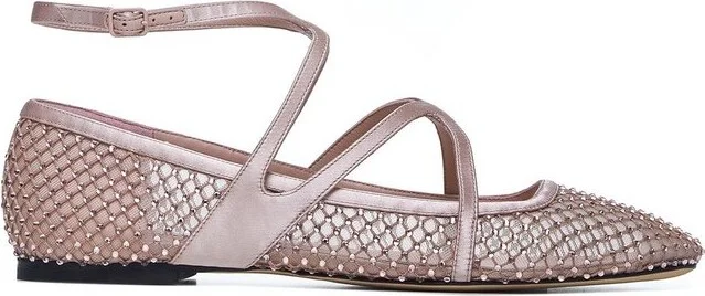 Jimmy Choo Astoria Ankle Strap Flats