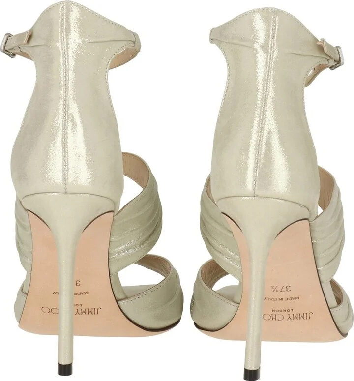 Jimmy Choo Aura 95 Leather Sandal - Image 2