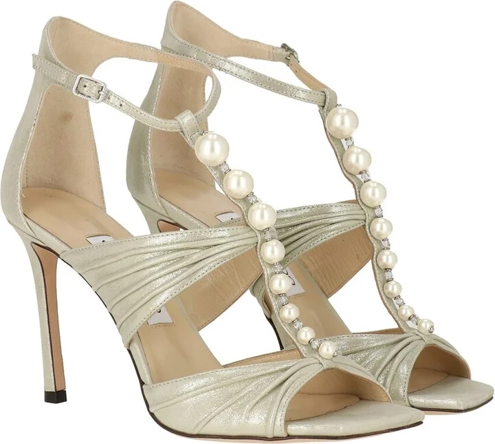 Jimmy Choo Aura 95 Leather Sandal