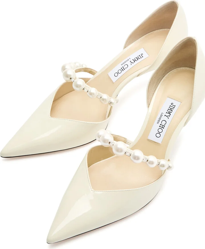Jimmy Choo Aurelie 65 Embellished Patent Leather Pumps - Image 3