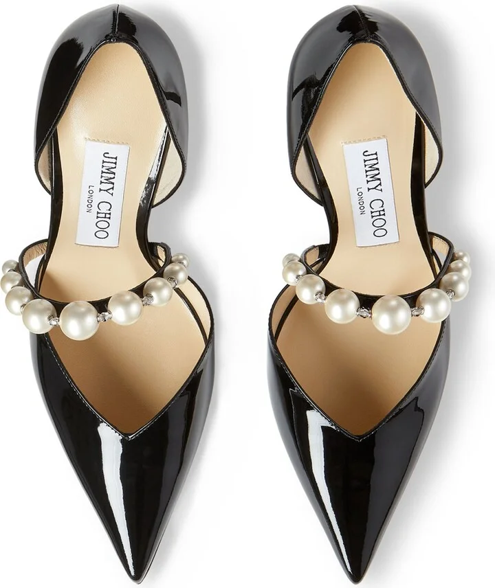 Jimmy Choo Aurelie 85 Patent Leather Pumps - Image 3