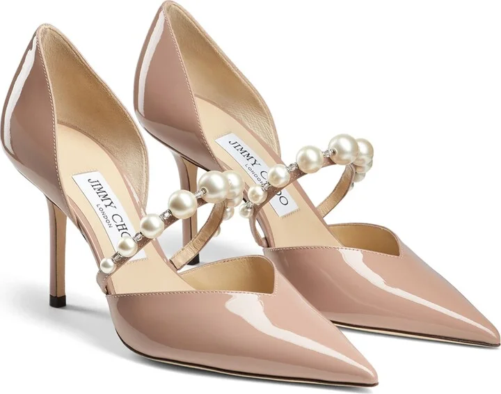 Jimmy Choo Aurelie 85 Patent Leather Pumps - Image 3