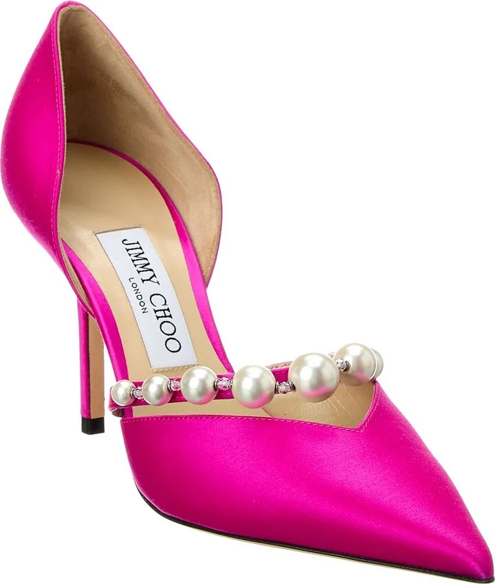 Jimmy Choo Aurelie 85 Satin Pump