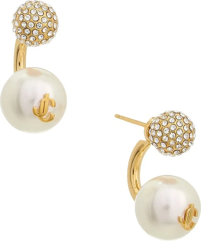 Jimmy Choo Auri Pearl & Crystal Earrings
