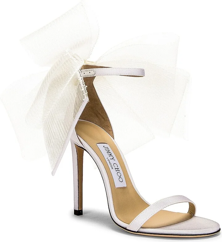 Jimmy Choo Aveline 100 Sandal in Ivory - Image 2