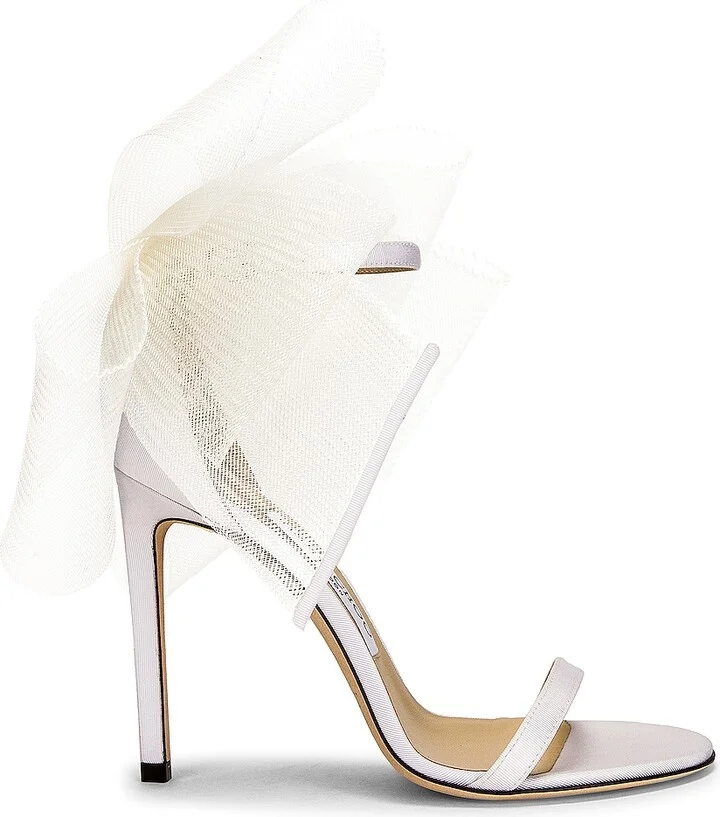 Jimmy Choo Aveline 100 Sandal in Ivory