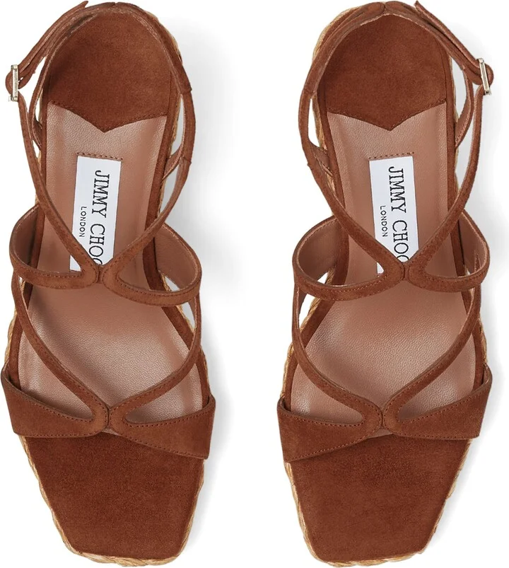 Jimmy Choo Ayla 85 Wedge Sandals - Image 3