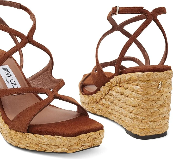 Jimmy Choo Ayla 85 Wedge Sandals - Image 5