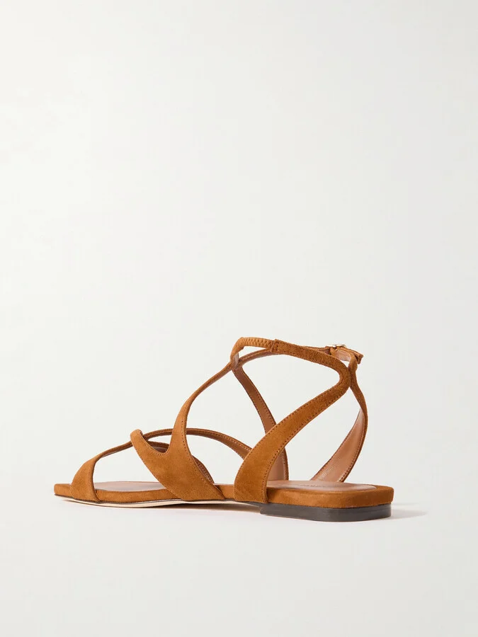 Jimmy Choo - Ayla Suede Sandals - Brown - Image 3