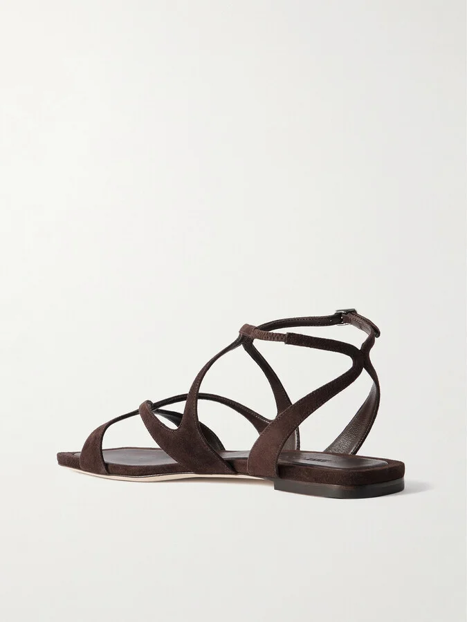 Jimmy Choo - Ayla Suede Sandals - Brown - Image 3