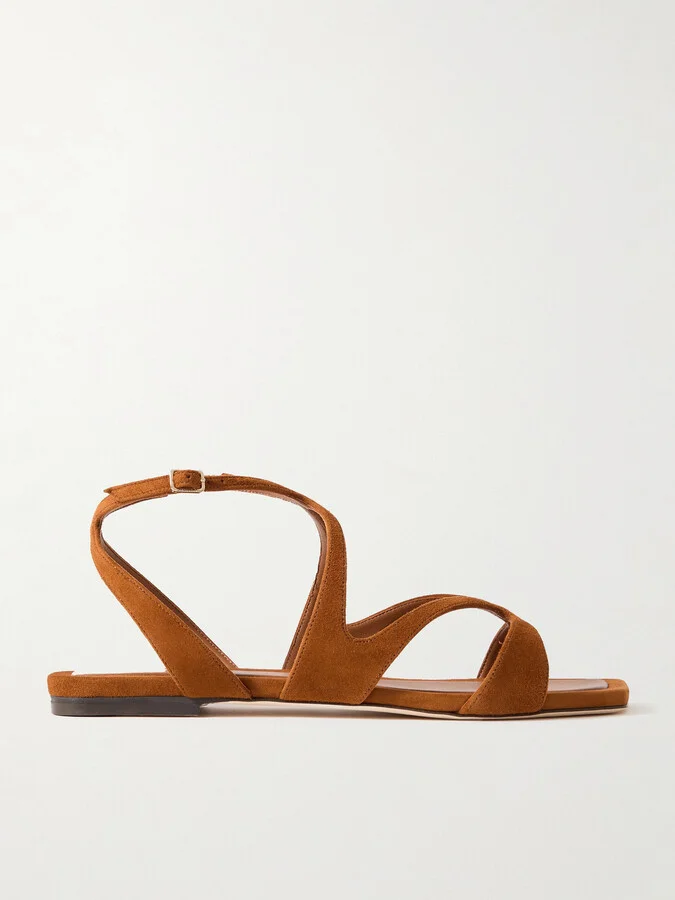 Jimmy Choo - Ayla Suede Sandals - Brown
