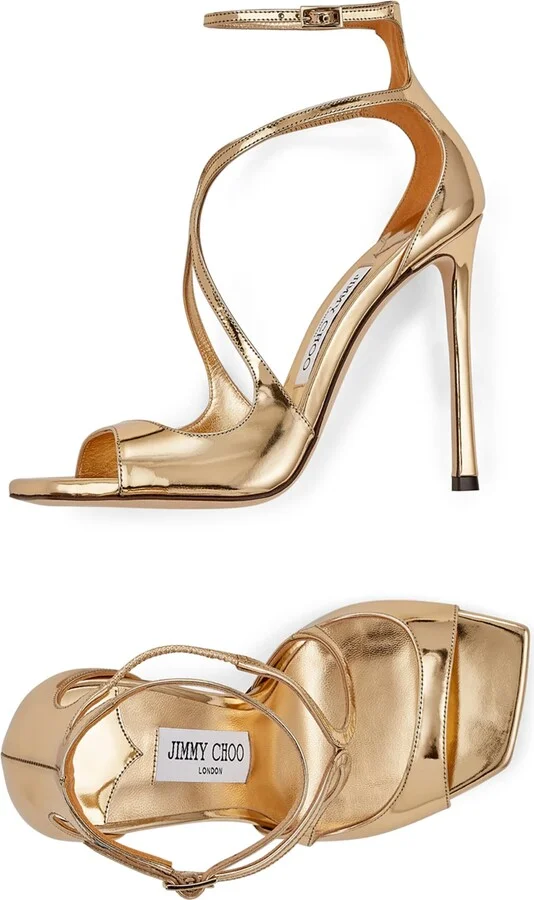 Jimmy Choo Azia 110 Leather Sandals - Image 4