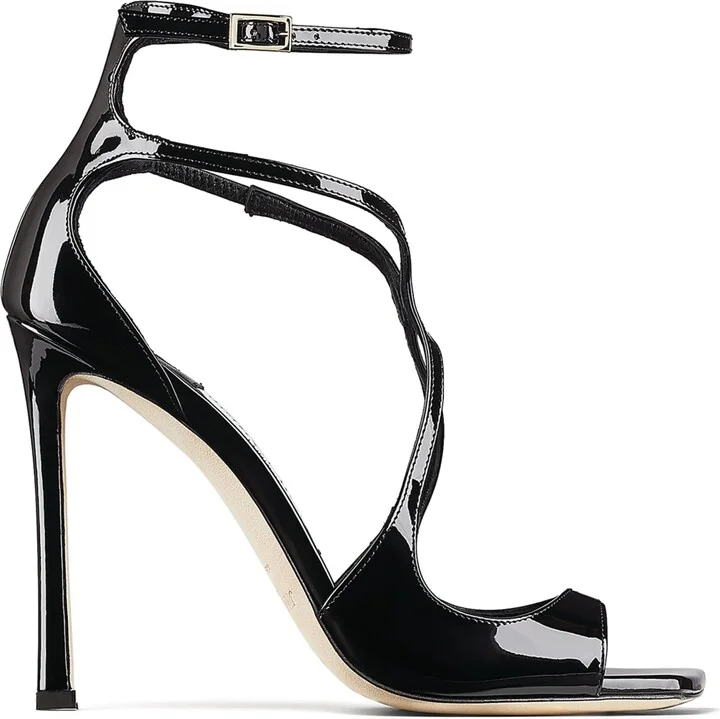 Jimmy Choo Azia 110 Patent Leather Sandals