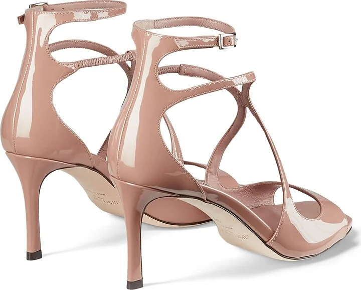 Jimmy Choo Azia 75 Patent Leather Sandals - Image 5