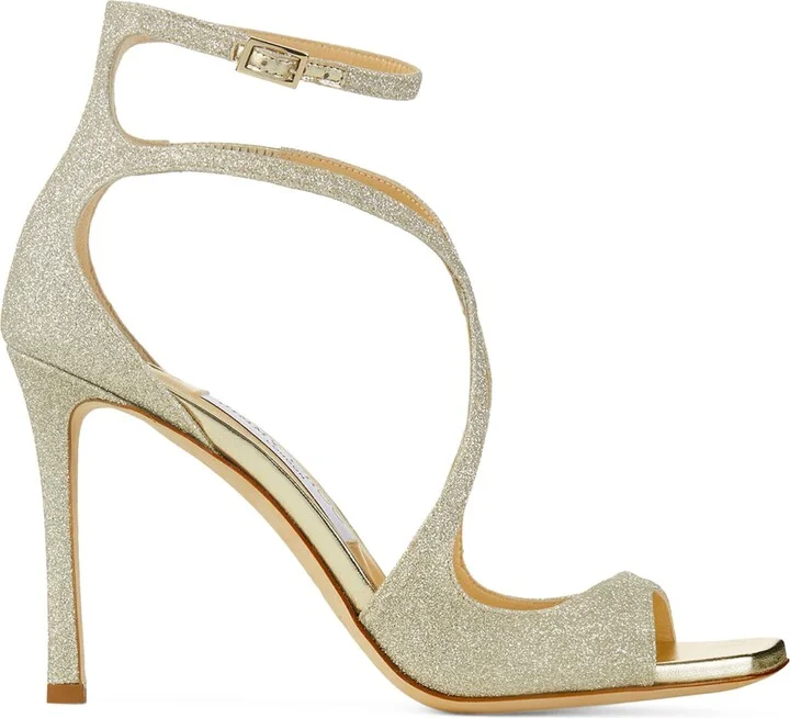 Jimmy Choo Azia 95 Glitter Sandals