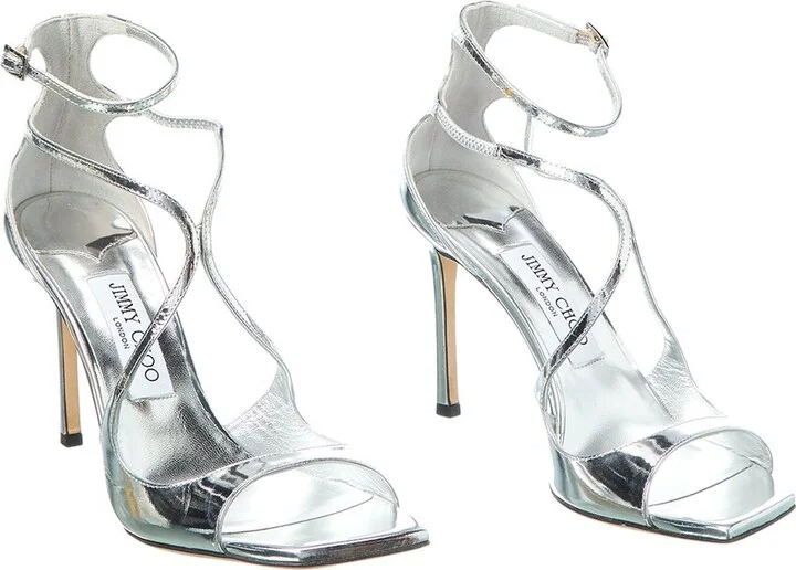 Jimmy Choo Azia 95 Leather Sandal (Authentic Pre-Loved)