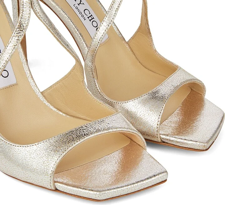 Jimmy Choo Azia 95 Leather Sandals - Image 4