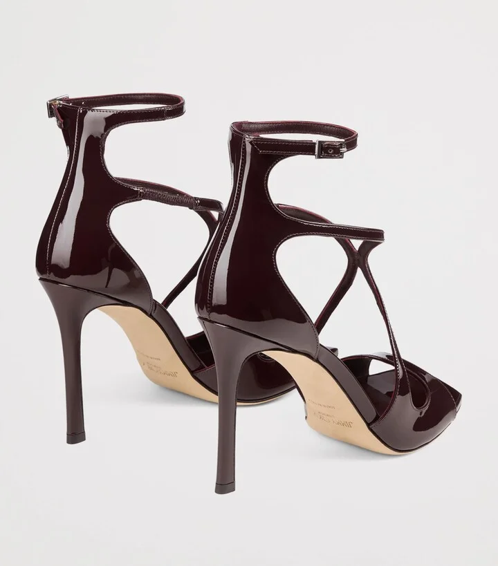 Jimmy Choo Azia 95 Leather Sandals - Image 3