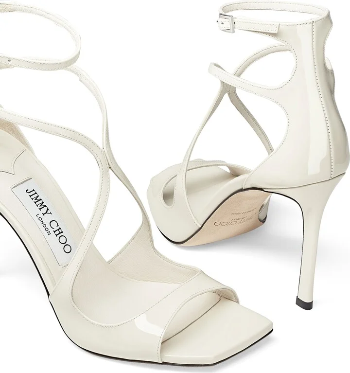 Jimmy Choo Azia 95 Patent Leather Sandals - Image 6