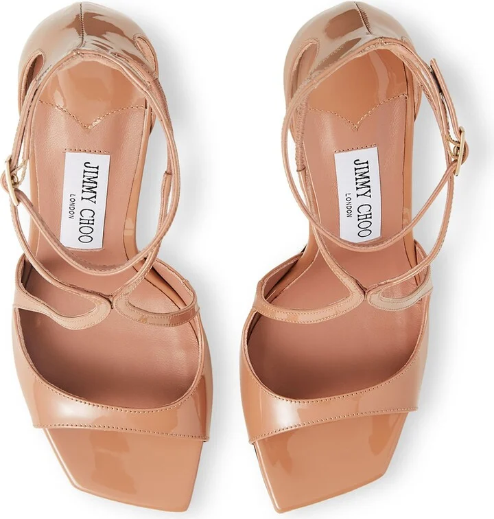 Jimmy Choo Azia 95 Patent Leather Sandals - Image 2