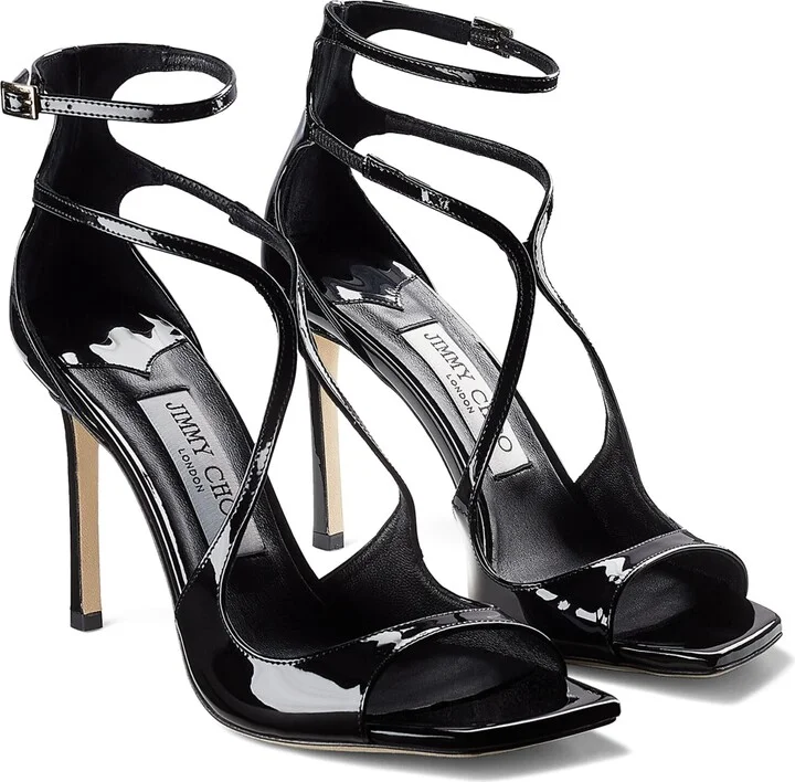 Jimmy Choo Azia 95 Patent Leather Sandals - Image 2