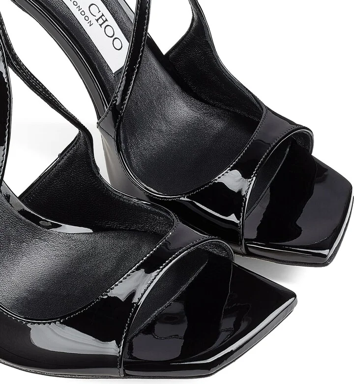Jimmy Choo Azia 95 Patent Leather Sandals - Image 5
