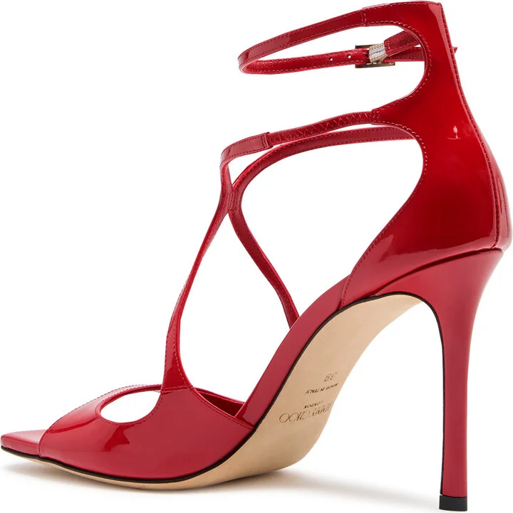 Jimmy Choo Azia 95 Patent Leather Sandals - Image 2