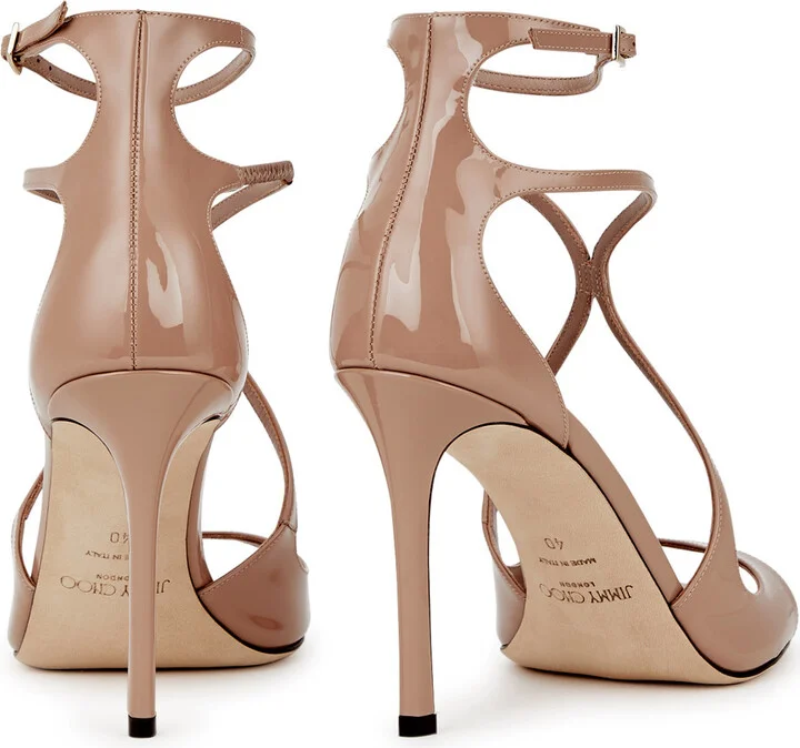 Jimmy Choo Azia 95 Patent Leather Sandals - Image 3