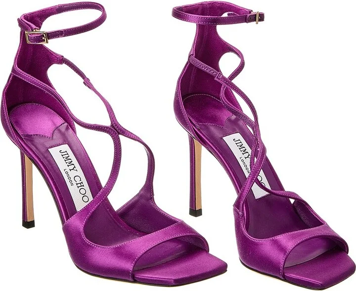 Jimmy Choo Azia 95 Satin Sandal (Authentic Pre-Loved)