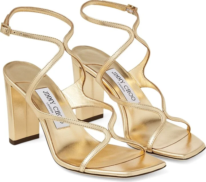 Jimmy Choo Azie 85 Leather Heeled Sandals - Image 4