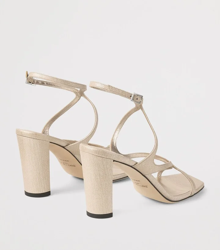 Jimmy Choo Azie 85 Leather Heeled Sandals - Image 3