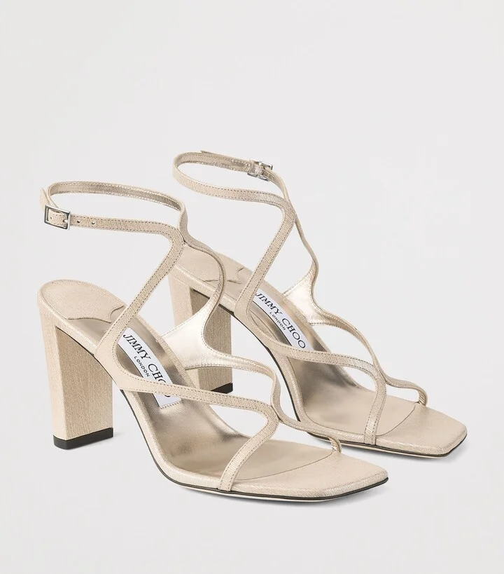 Jimmy Choo Azie 85 Leather Heeled Sandals - Image 5