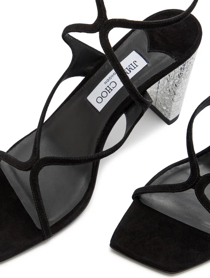Jimmy Choo Azie 85 Suede Sandals - Image 3