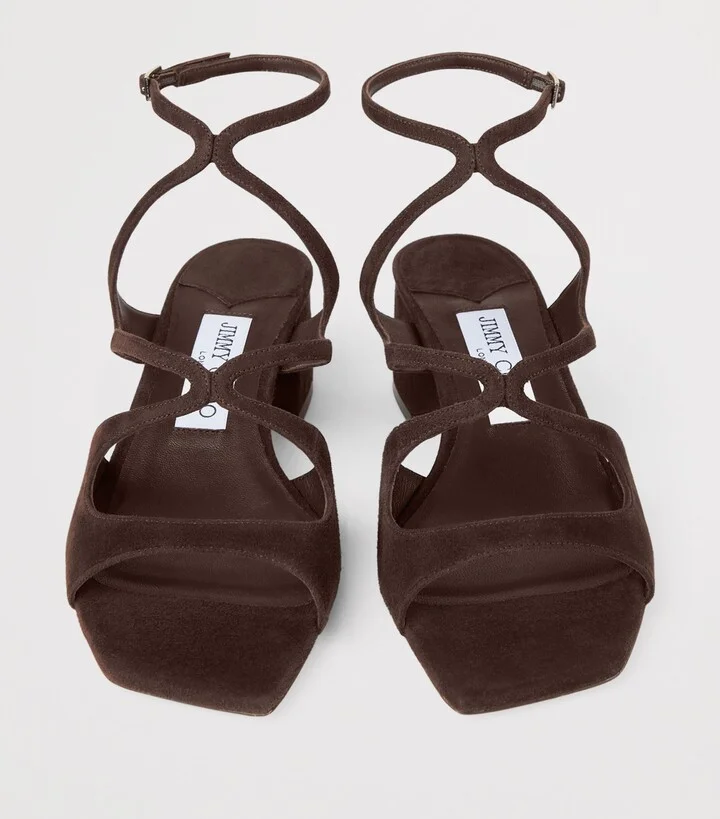 Jimmy Choo Azilia 45 Suede Heeled Sandals - Image 2