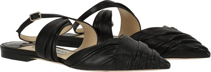 Jimmy Choo Basil Leather Flat