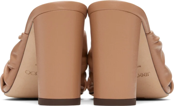 Jimmy Choo Beige Avenue 85 Heeled Sandals - Image 2