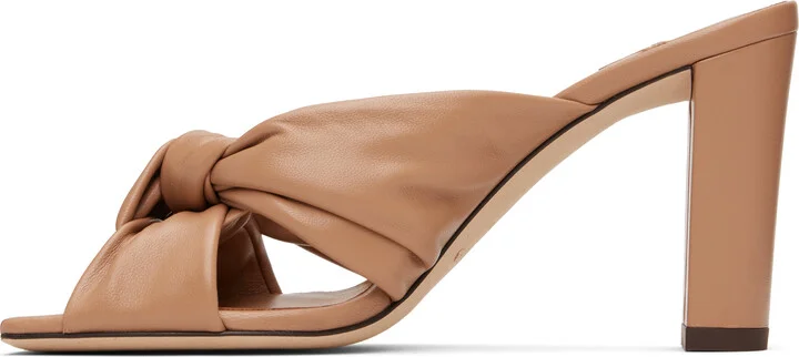 Jimmy Choo Beige Avenue 85 Heeled Sandals - Image 3
